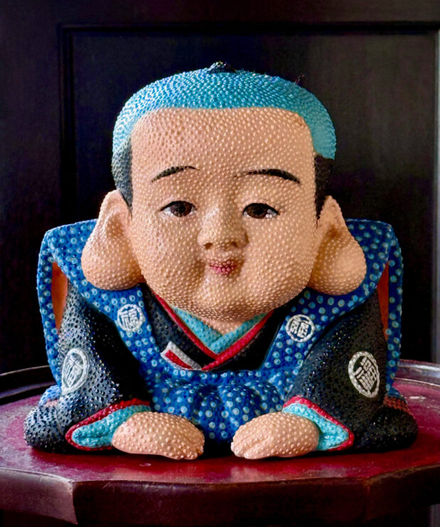 《立体点描 どっと福助》2025年