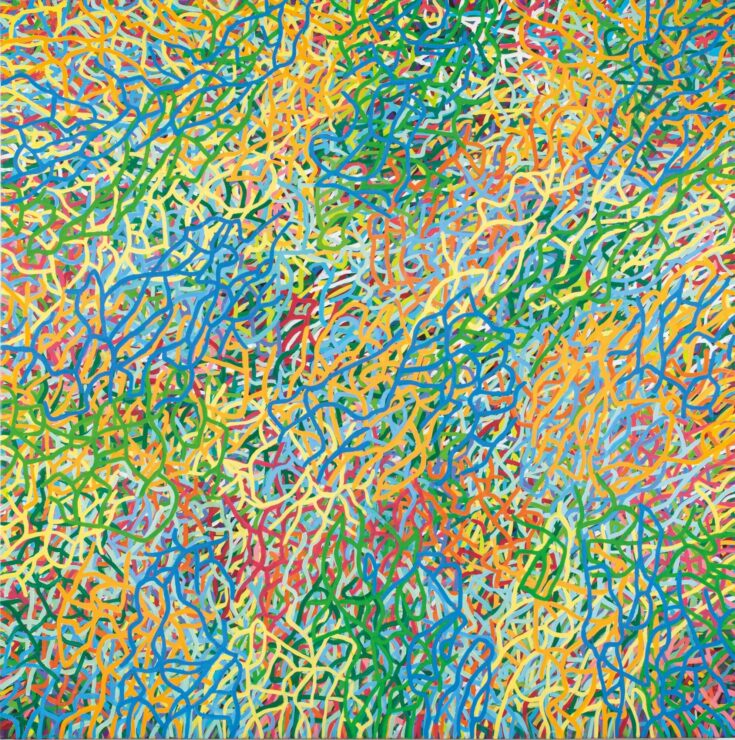 《照る川の流れは絶えずして水底に光の網を流す 2022 1》2022年 撮影:山本糾